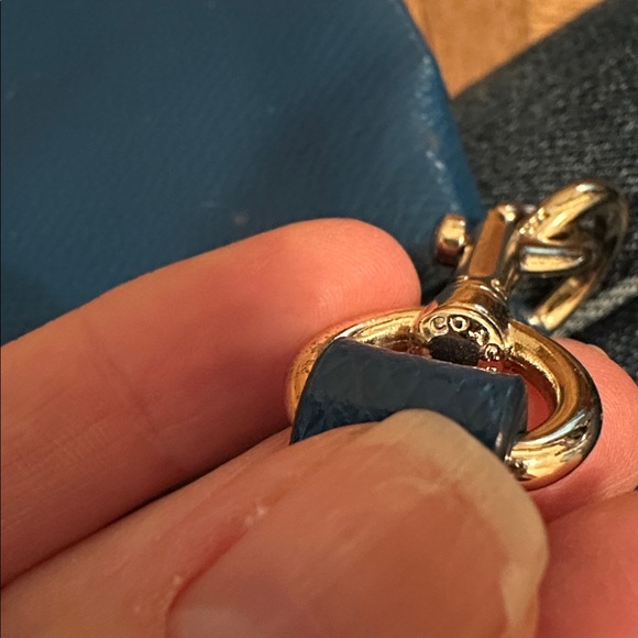 HOST PICK!! Coach Wristlet/Mini Shoulder Convertible Bag - Dark Teal - Picture 9 of 15